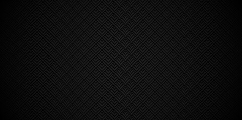 Overlapping Pattern Minimal diamond geometric waves abstract square wave line. dark black color seamless tile stripe geometric create retro square line backdrop pattern background.