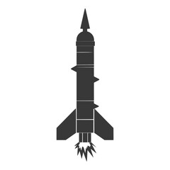 Silhouette missile black color only