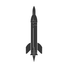 Silhouette missile black color only