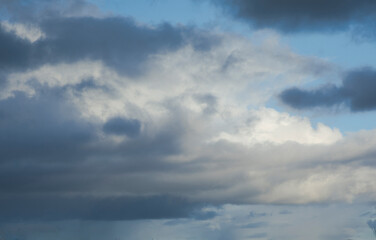Irish stormy and cloudy sky in County Mayo