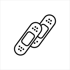 plaster icon vector illustration for web design. isolated on white background