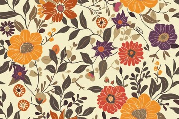 Harmonious and Serene Floral Design with a Blend of Different Flower Species and Subtle Tones