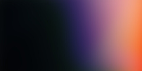 Lively vibrant dynamic multicolor blurred ultrawide modern technological multicolored dark mix black purple blue neon yellow orange beige gradient background. Ideal for design, banners, wallpapers