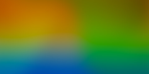 Colorful multicolor dynamic blurred ultrawide modern tech dark mix green blue yellow orange azure beige turquoise gradient exclusive background. Perfect for design banners, wallpapers. Premium quality