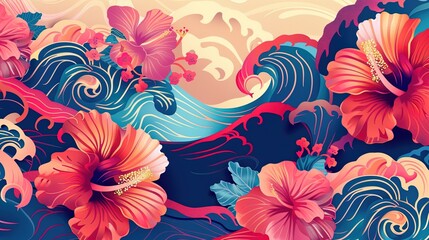 Celebrate AAPI Heritage Month with a vibrant banner. Banner design promoting Asian American and Pacific Islander culture.