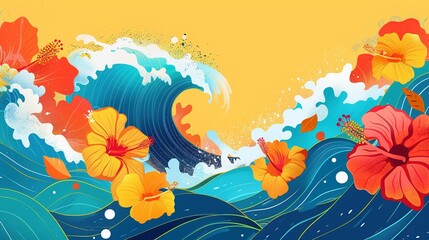 Celebrate AAPI Heritage Month with a vibrant banner. Banner design promoting Asian American and Pacific Islander culture.