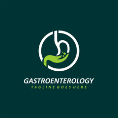 Gastroenterology logo with hand concept