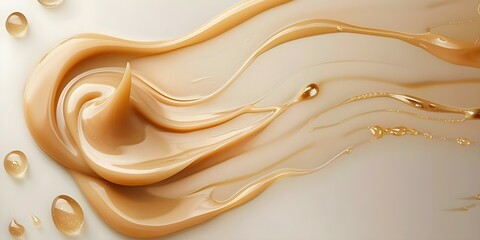 Obraz premium Isolated Dijon honey mustard sauce smears and drops cut out collection. Concept Food photography, condiments, mustard sauces, isolated elements, culinary art,