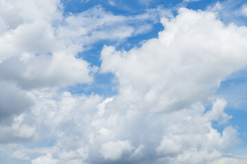 Blue sky with white cloud