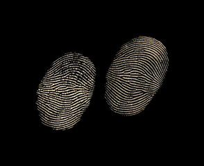 Enhance the quality of these two fingerprints. Increase the brightness and contrast. Reduce noise while preserving detail 