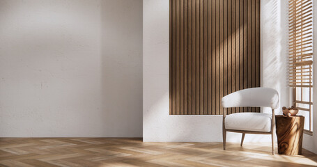 Armchair minimalist design muji style.