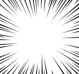 Obraz premium Manga Speed Lines Effect