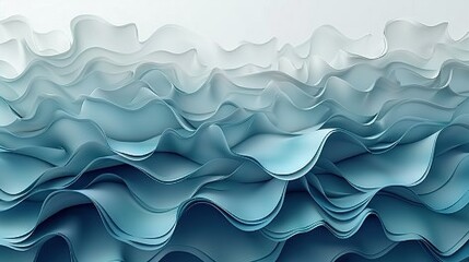 Naklejka premium Blue-white wave on white background with black-white texture design