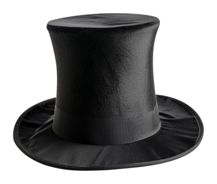 Magician hat isolated on transparent background