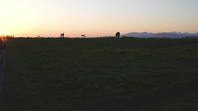 Sunset Stroll at Terra Nova Park Dyke, Richmond, April 9, 2024, BC, Canada