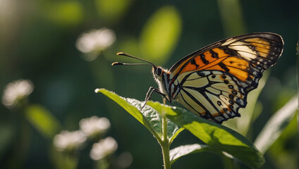Obraz premium Butterfly on leaf