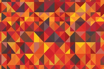 seamless pattern geometric shapes Triangles of yellow, orange, brown, black, gray arranged alternately, can be joined together to form individual pieces of fabric.