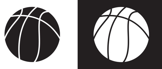 Obraz premium basketball ball vector. Basketball icon set. Basketball ball logo design isolated vector.