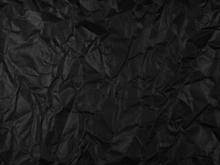 Fototapeta premium black crumpled paper texture pattern