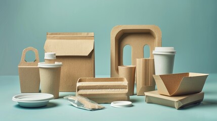 Environmentally friendly packaging solutions, biodegradable and made from recycled materials.