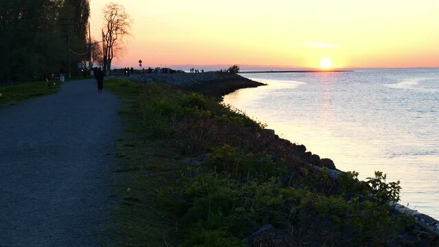 Sunset View at Tera Nova Park Dyke, Richmond BC, April 9, 2024