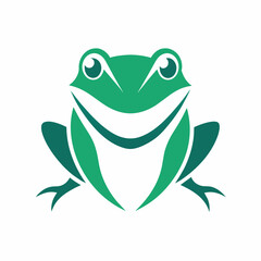 Illustration of a frog's logo icon
