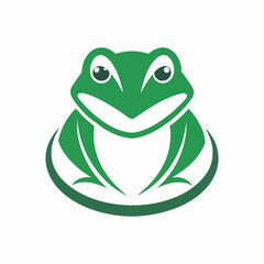 Illustration of a frog's logo icon