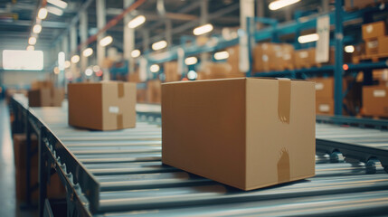 Sustainable e-commerce practices showcased in a zero-waste packaging facility.