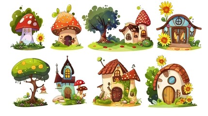 Magical Miniature Mushroom Houses and Fairy tale Landscapes