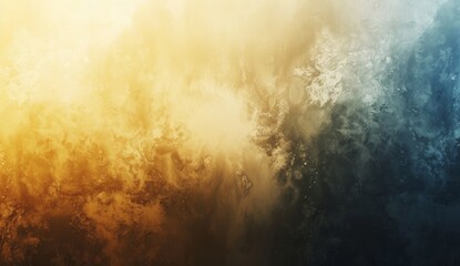 A gradient background with a color scheme of light gold and dark grey, creating an atmosphere reminiscent of dusk