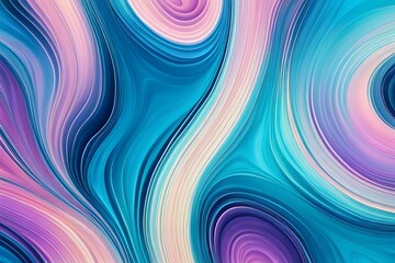 Obraz premium Gradient abstract waves curving elegantly across background