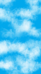 fondo vertical, de cielo azul pastel, con nubes, al aire libre, aéreo, nublado, web, redes digital, 