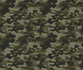 
Khaki camouflage seamless pattern, dirty background, forest texture, hunting print