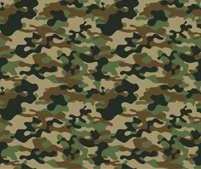 
Military camouflage background seamless texture, army uniform, stylish modern classic print