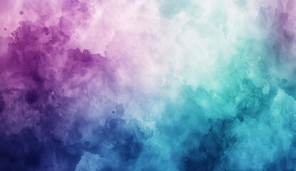 Fototapeta premium A white background with pastel gradient colors, purple, blue, green and teal, blurred grainy gradient