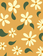 seamless pattern with flowers