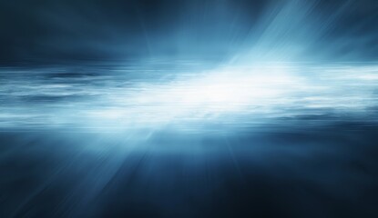 Fototapeta premium Abstract blue and white gradient background with blurred edges