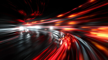 Dynamic Black and Red Speed: Sense of Advanced Speed