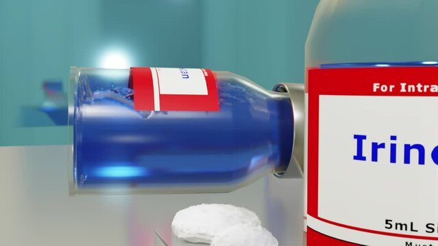 Irinotecan Rolling Vial (Closeup)