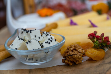 Table set for easter meal