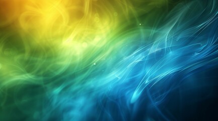 Abstract blurred background with blue, green and yellow colors. Minimalist background design for banner, poster or presentation. soft blurred background with copy space.