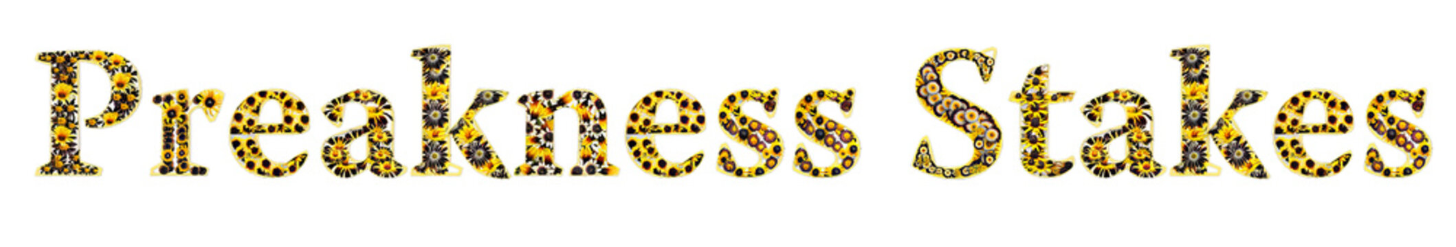 Preakness Stakes text graphics