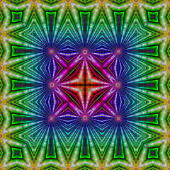 3d effect - abstract kaleidoscopic color gradient graphic
