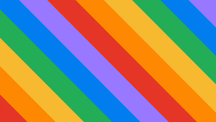 Rainbow Background. Abstract Stripy Background with Bright Rainbow Colours.
