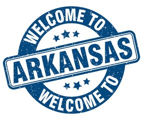 Welcome to Arkansas stamp. Arkansas round sign