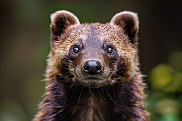 Obraz premium A detailed close-up of a brown bear's face. Suitable for wildlife themes