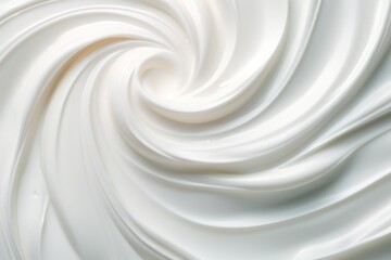 White beauty cream top view