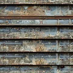 Detailed shot of a rusted metal roof, suitable for industrial concepts