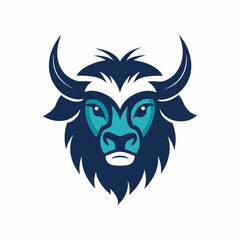 A minimal creature's head logo vector-art