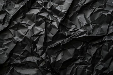 A detailed close up shot of a black paper piece. Suitable for various design projects